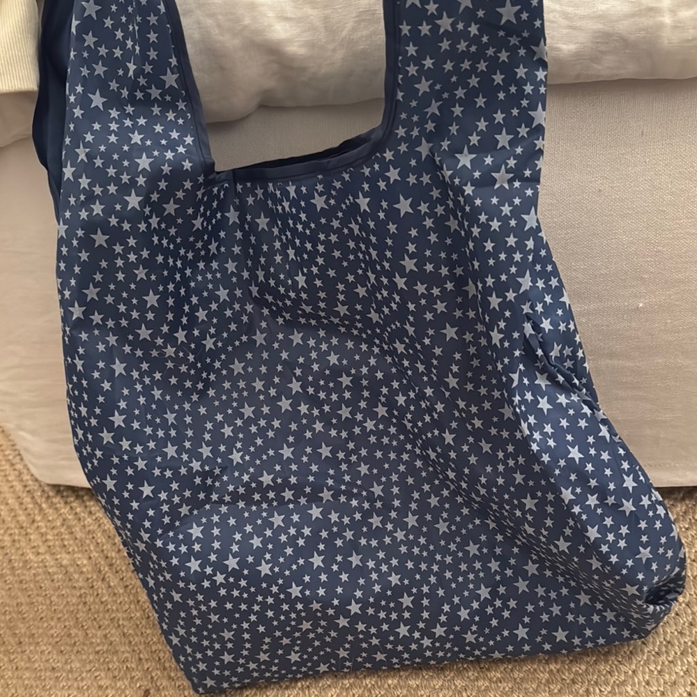 Blue Star Pattern Tote Bag - image 1